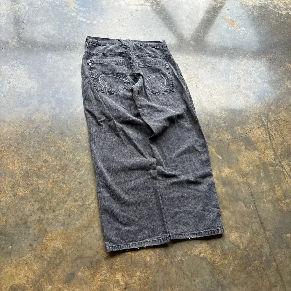 Vintage baggy southpole style black wide leg‎ jeans